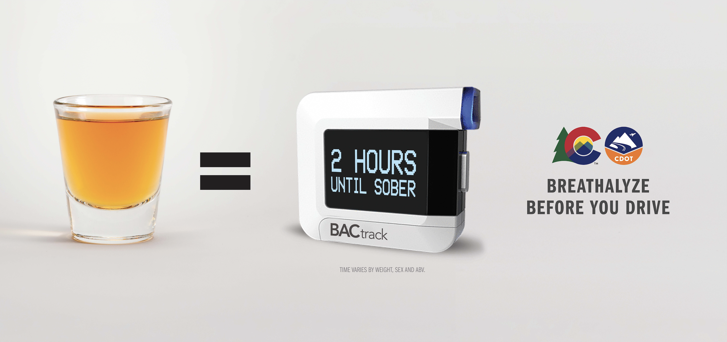Take Some Time promotional graphic for Breathalyze Before You Drive campaign detail image