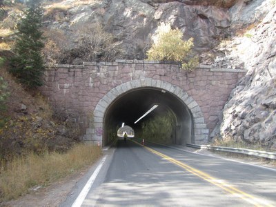Boulder Canyon tunnel on CO 119