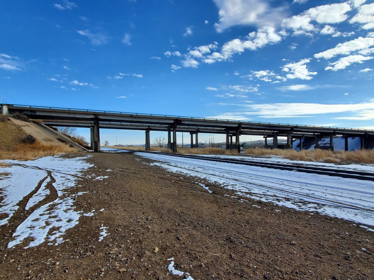 View of the current bridges (southbound bridge in the foreground) in their current condition. Photo Doug Chatelain.