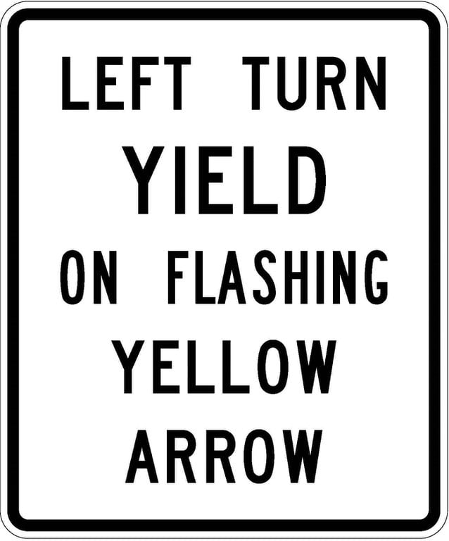 R10-27a Left Turn Yield On Flashing Yellow Arrow JPEG