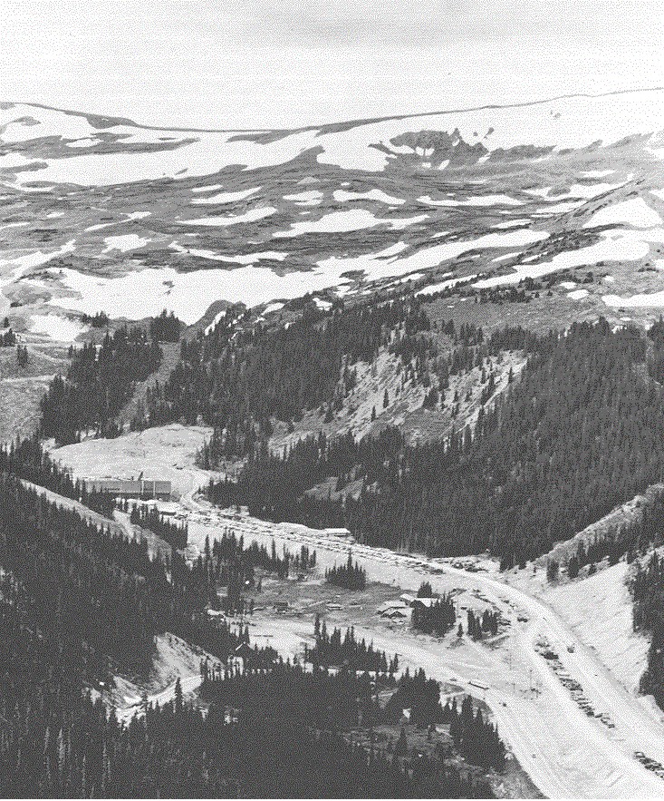 Aerial view of the East Portal from Loveland Pass